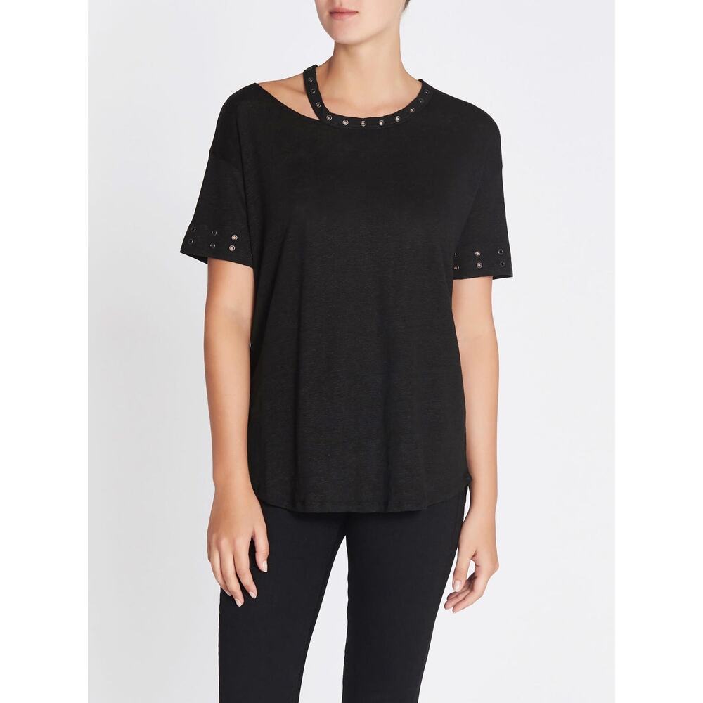 Paige Eliana Black Tee - Size M